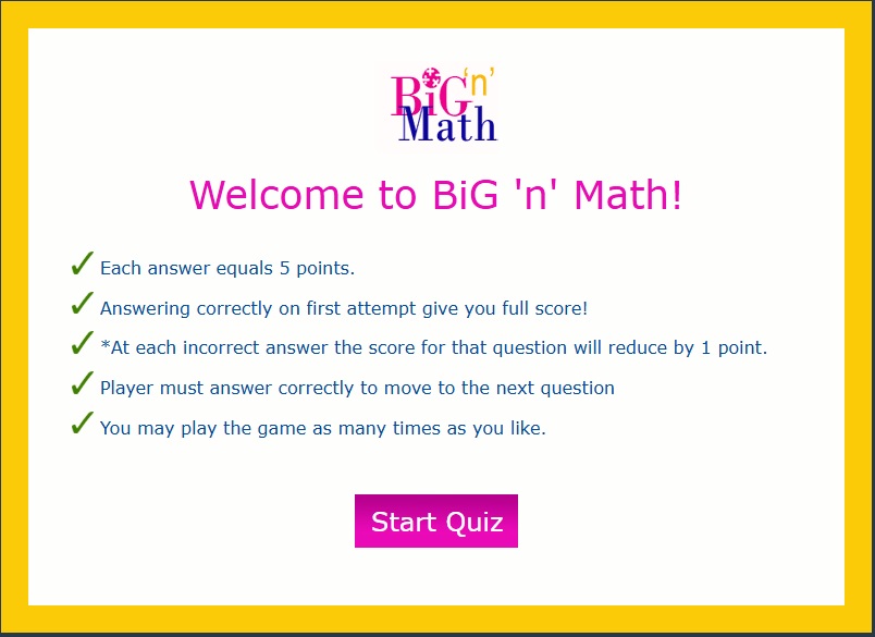 Big N' Math cover